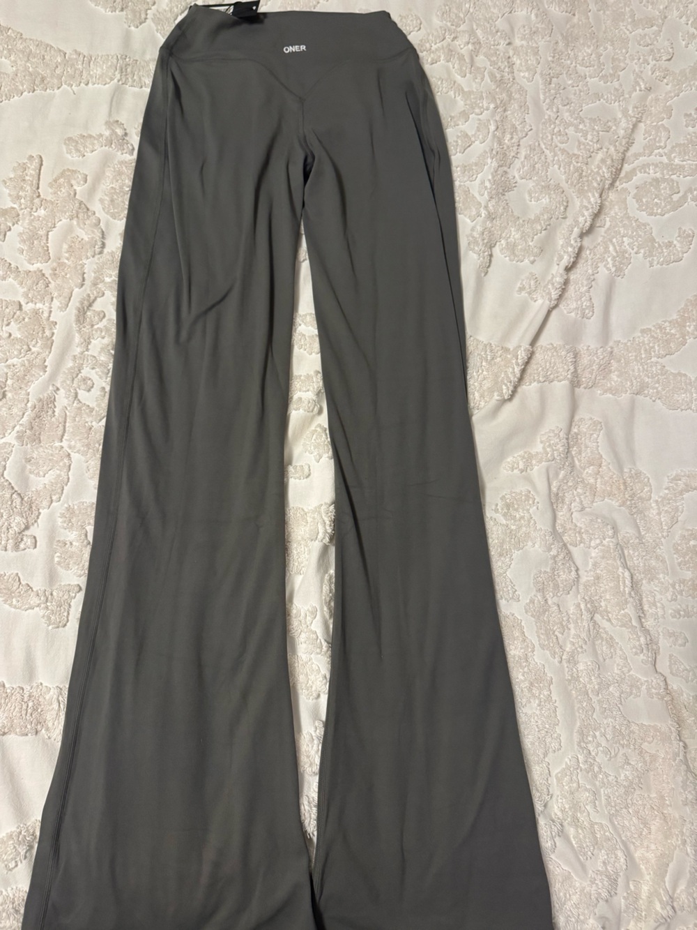 Oner Active Dark Gray Flared Yoga Pants - Picture 3 of 4